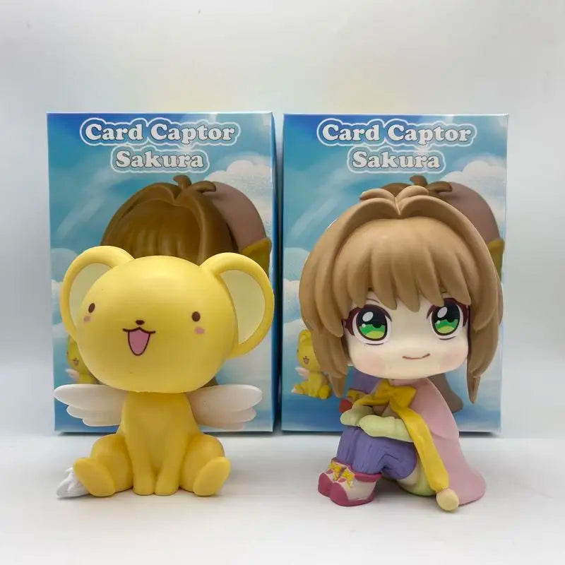 New Product In Stock Anime Versatile Sakura Q Edition Sakura Koke Handmade Cute Doll Desktop Ornament Model  Birthday Gift