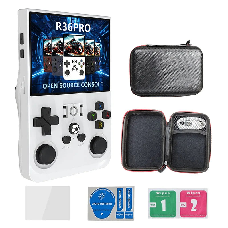 R36Pro Handheld Video Game Console Retro  Linux System 3.5 Inch IPS Screen Open Source  Portable Pocket Video Player 128GB Games