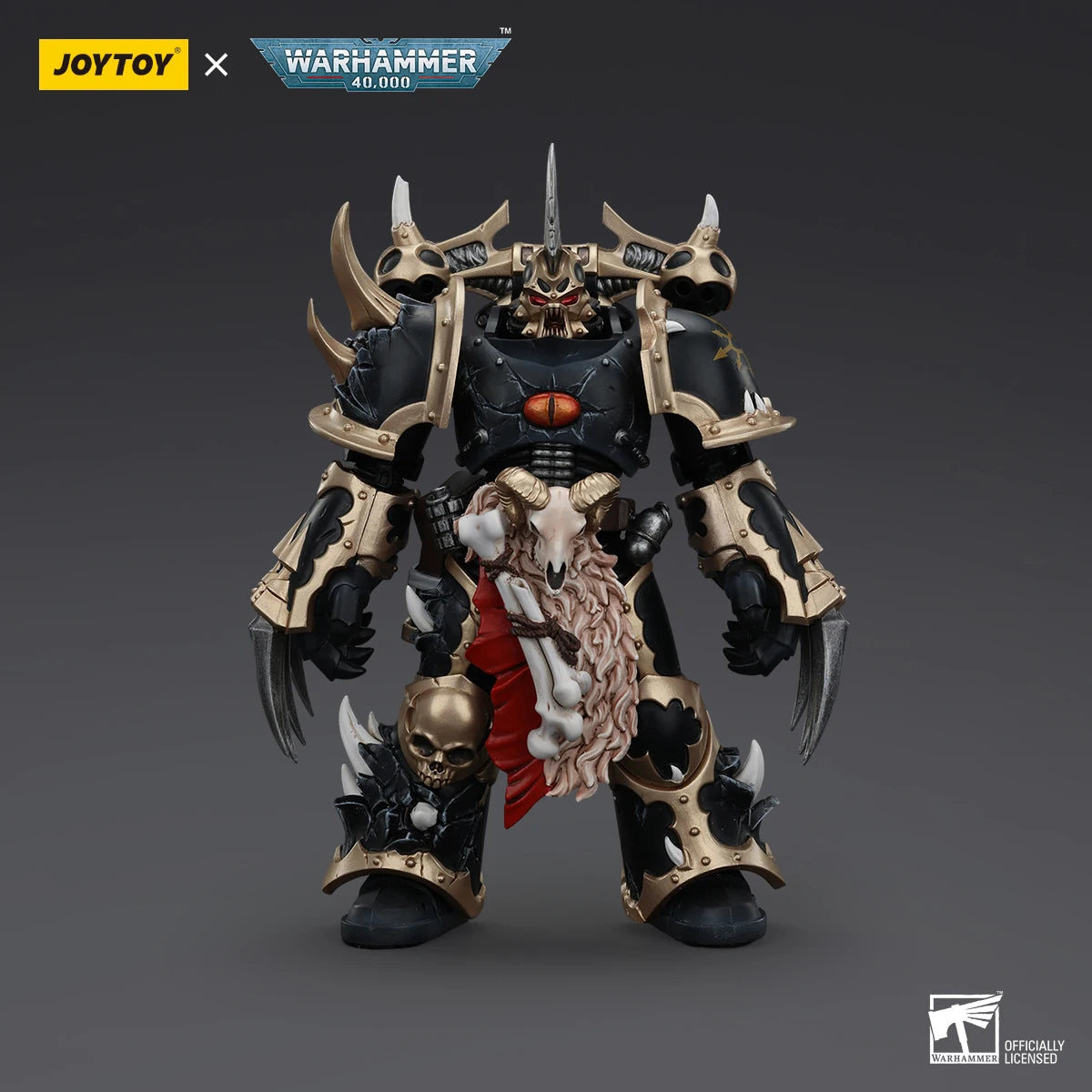 JOYTOY Warhammer 40K Chaos Space Marines Black Legion Chosen With Lightning Claws Action Figures Collection Original Decoration