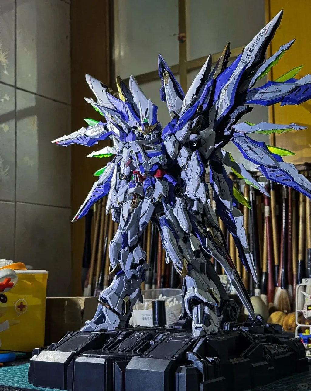 In Stock 1/72 Sky Defender Assembling Model Mecha Model Pvc Toys Oversize Level-Ultimate Npcm-017 Statue Collection Models Toys