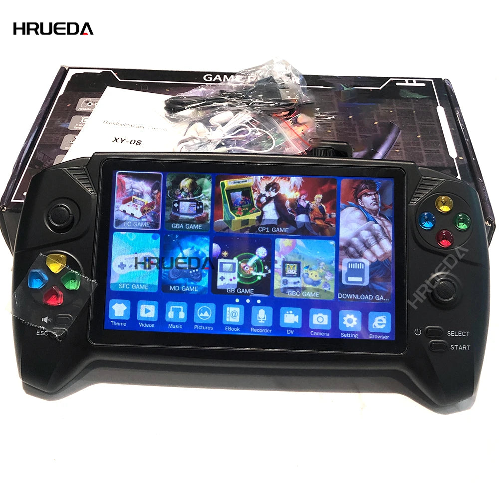 16G двоен джойстик ретро двойна ръчна игрова конзола 7-инчова HD голяма екранна ретро игрова конзола