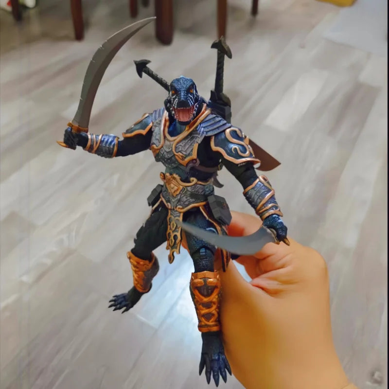 2024 New Sale 1/12  Pvc Savage Crucible Lizard Man Anime  Series Action Figures Models Desktop Decoration Gift For Boys