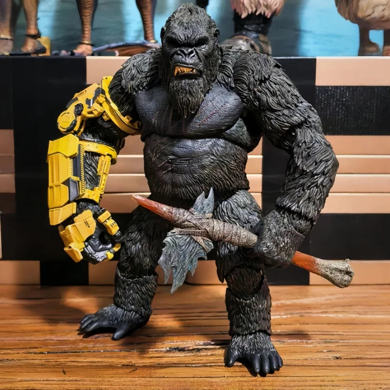 HIYA Original In Stock Gesila vs. Kong Rise of the Empire Kong Mechanical Gloves Version Action Figure Model Display Toys Gifts