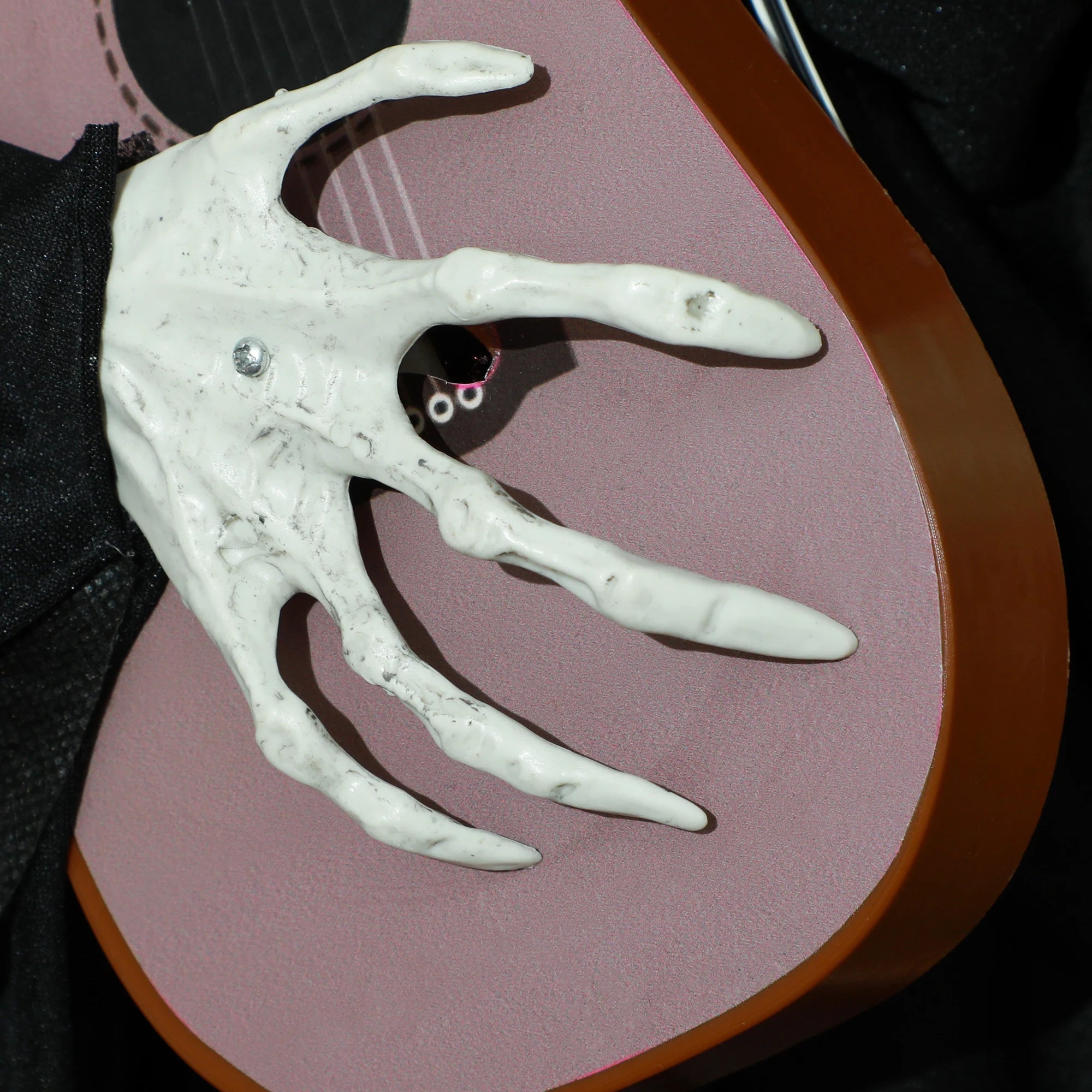 Guitar-Playing Grim Reaper Outdoor Halloween Decoration Animatronic