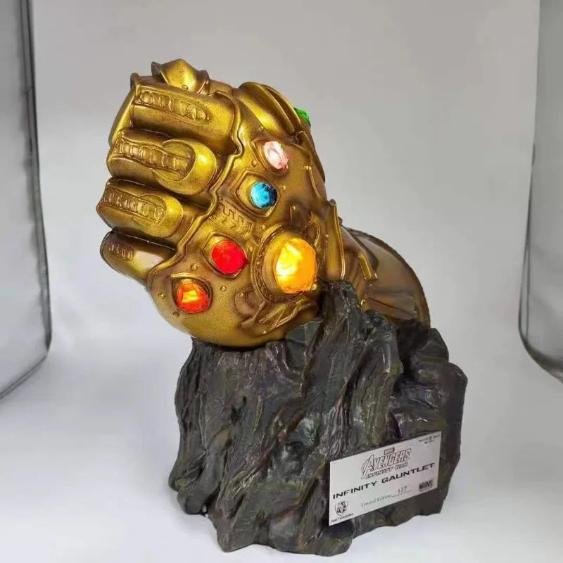 The Avengers Figure Thanos Infinity Gauntlet Anime Collection Resin Model Desktop Ornament Decorations Holiday Gift Children Toy