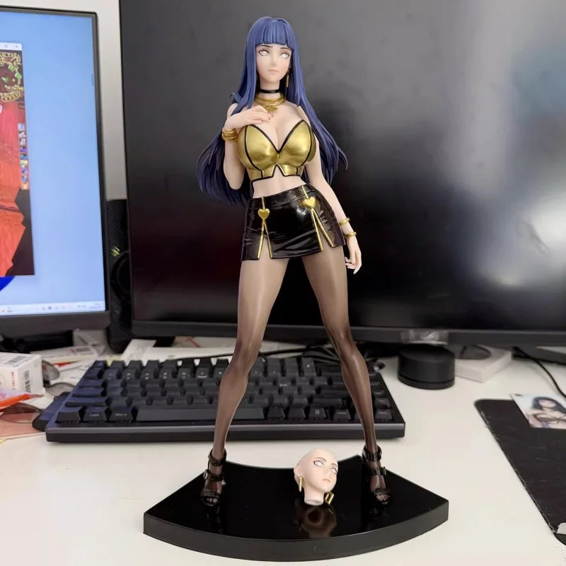 In Stock Hinata Hyuga Adult Figure Anime Character Collectible Model Trendy Toy Desktop Ornament Decoration Boy Birthday Gift