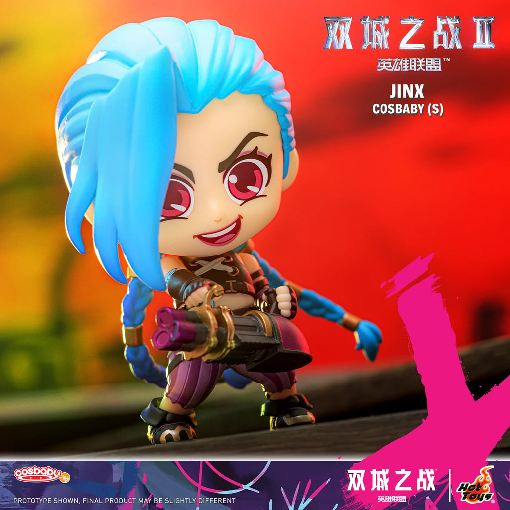 OFFICIAL Hot Toys HArcane：League of Legends Ⅱ Cosbaby JINX VI Collectible Figure Exclusive Gifts