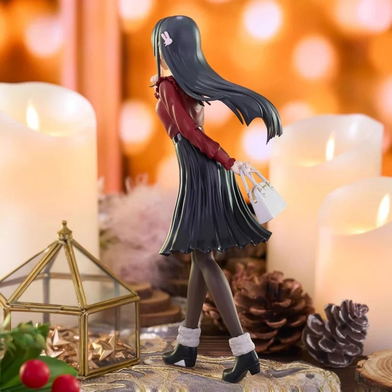 Genuine Furyu Trio-Try-It Rascal Does Not Dream Of Bunny Girl Anime Figure Sakurajima Mai Winter Clothing Desktop Model Toy Gift