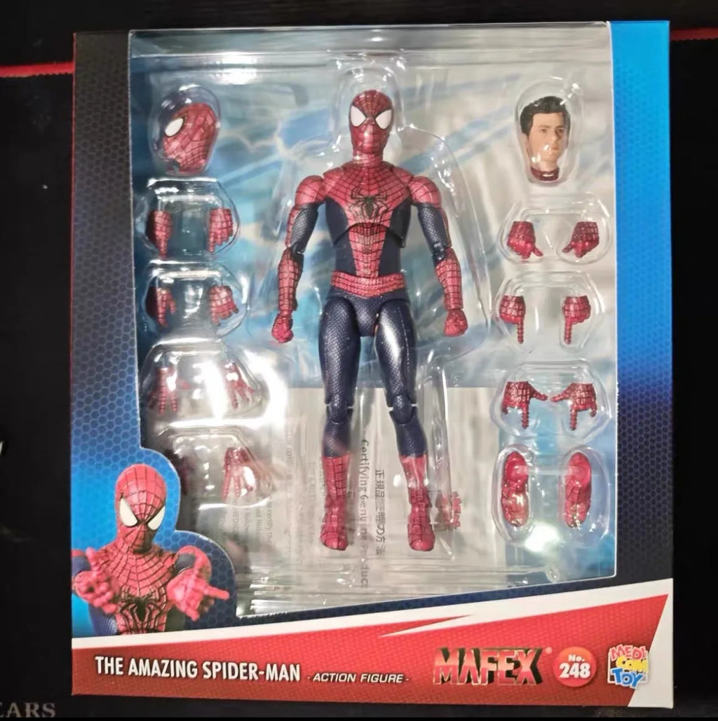 Medicom Original Hot Sale MAFEX 248 Amazing Spider-Man 2 No. 248 Spider-Man Garfield Spider-Man Anime Collectible Toy in Stock