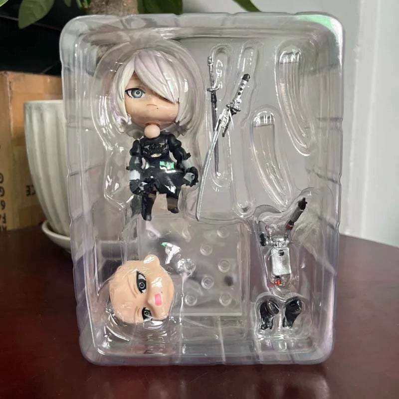 1475 NieR: Automata 2B & Machine Lifeform Figure YoRHa No.2 Type B Action Figure Model Toy Joint Movable Doll Desktop Decoration