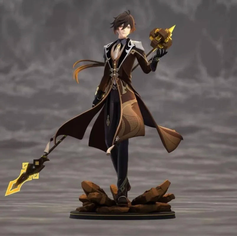 Genshin Impact Zhong Li Anime Pvc Action Figure High-Quality Collectible Doll Home Decoration Ideal Gift For Genshin Impact Fans