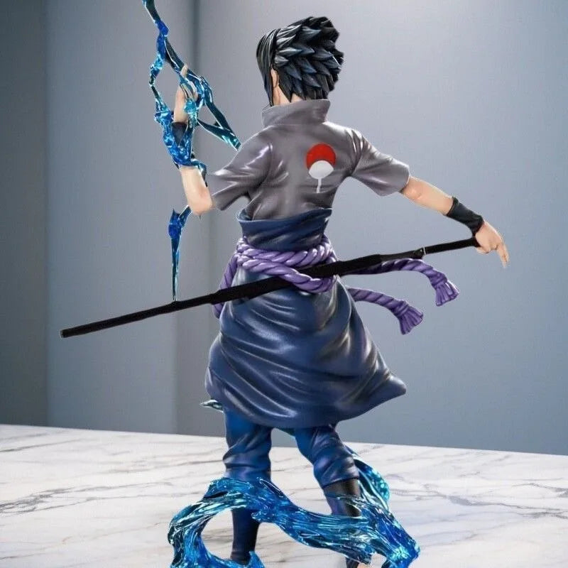 In Stock 25cm Anime Peripherals Figure Uzumaki Naruto Uchiha Sasuke Anime Model Pvc Desktop Ornament Decorations Children Toys