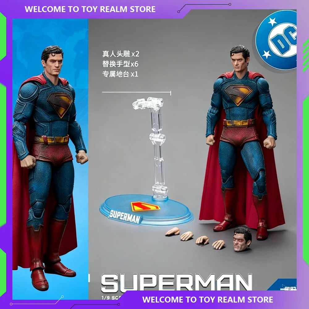 2025 Fondjoy New Superman Battle Damaged Ver Action Figure David Corenswet 1/9 Scale PVC Movable Collectible Model Toy Gift