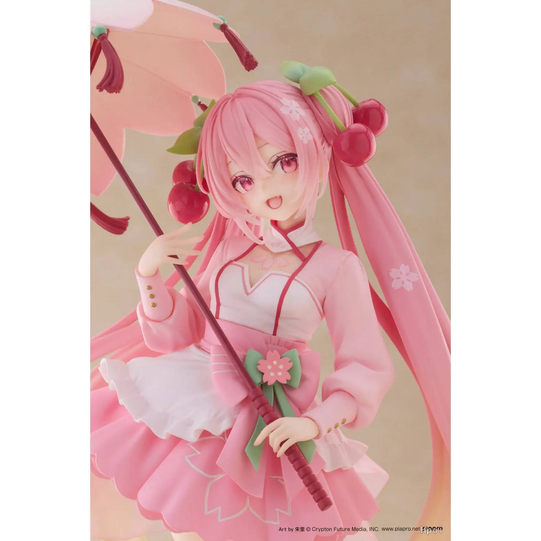 Taito Artist Masterpiece Amp Sakura Hatsune Miku Figure Sakura Dress Style With Umbrella Collectible Statue For Anime Fans