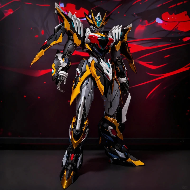 Motor Nuclear 1/100 MNP-XH12 Gan Jiang Mecha Model Kit Action Figures Alloy Frame Assembly Toy With Platform Desk Decor Boy Gift