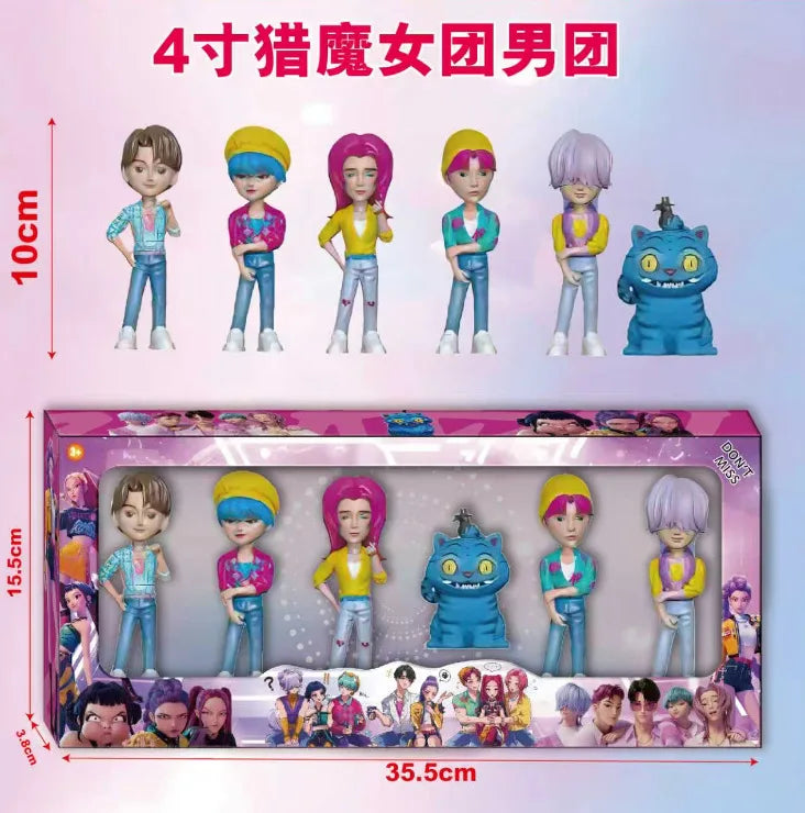 2026 NEW Kpop Figure Model Toy Pvc Cartoon Gaming Peripherals Desk Decoration Collection Figures Model Toy for Kid Gift