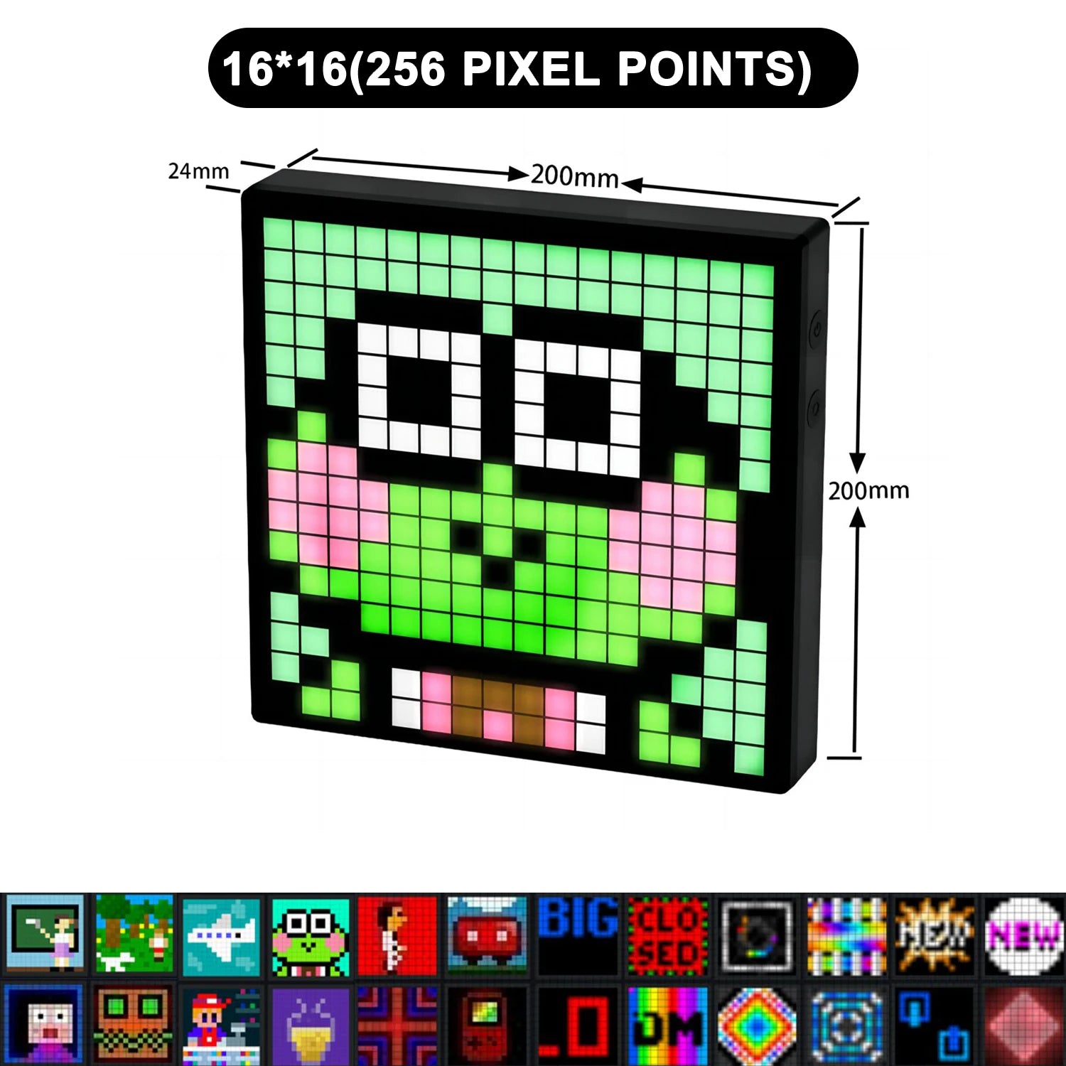 Upgrade LED Pixel Matrix Smart Display RGB Smart Digital Lamp Panel DIY Art Display Gaming Anime Room Decor Frame APP Control