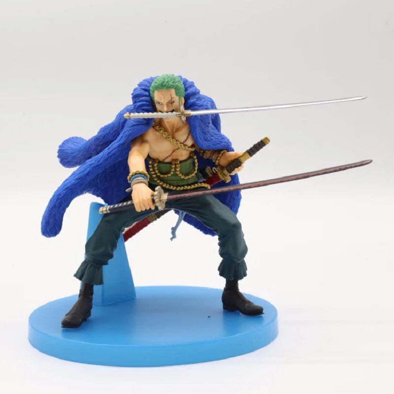 One Piece Фигура Аниме 20-та годишнина Синя Версия. Луфи Зоро Чопър Санджи Робин Франки Усоп Нами Брук Екшън Фигура Модел Играчка