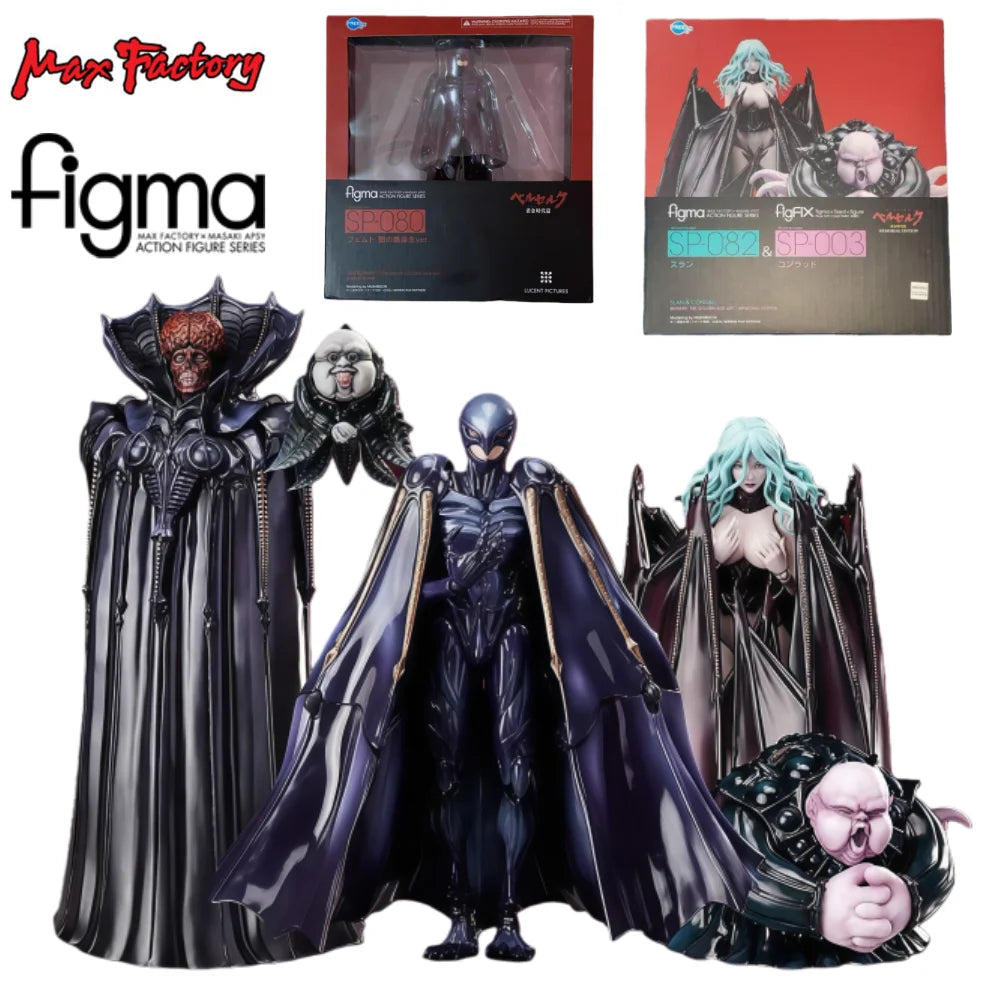 Max Factory Figma SP- 080 FEMTO Birth of The Hawk of Darkness Ver. / SP-082＆SP-003 SLAN & figFIX CONRAD Action Figure Model Kit
