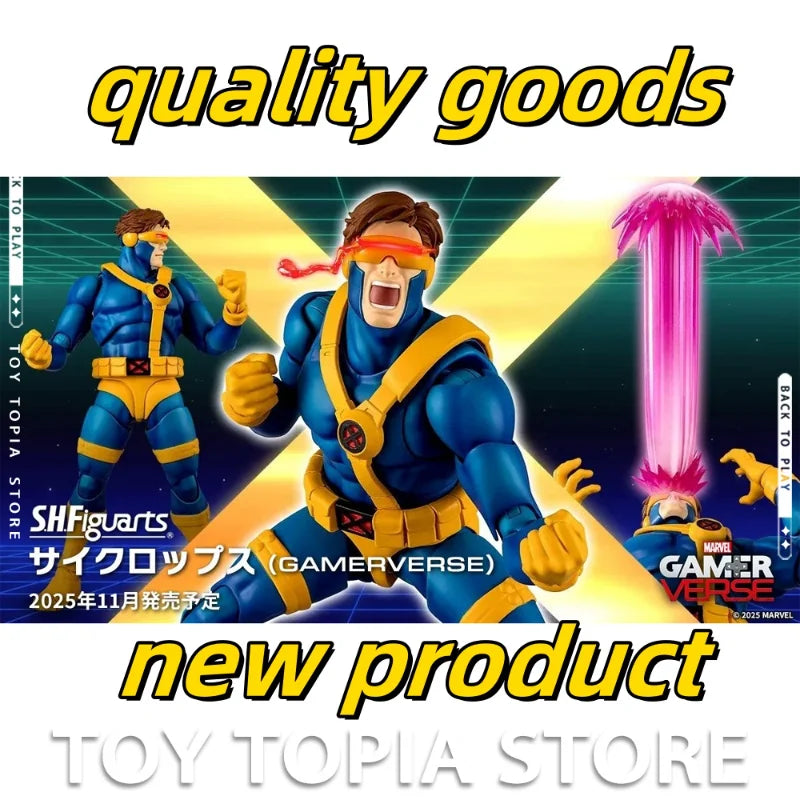 Neue 2025 Bandai SHF Marvel Comics Legend X-Men PVC Statue Laser Eye GAMERVERSE Bewegliche Anime Figuren Zimmer Dekoration Spielzeug Geschenke