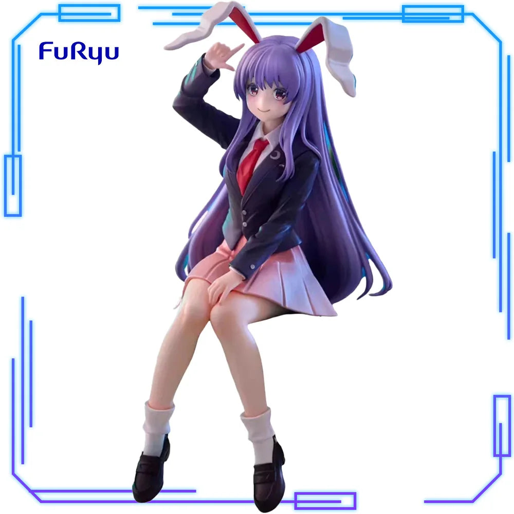 In Stock FuRyu Original Genuine Touhou Project Reisen Udongein Inaba Noodle Stopper Figure 15cm Anime Collections Model Toy Gift