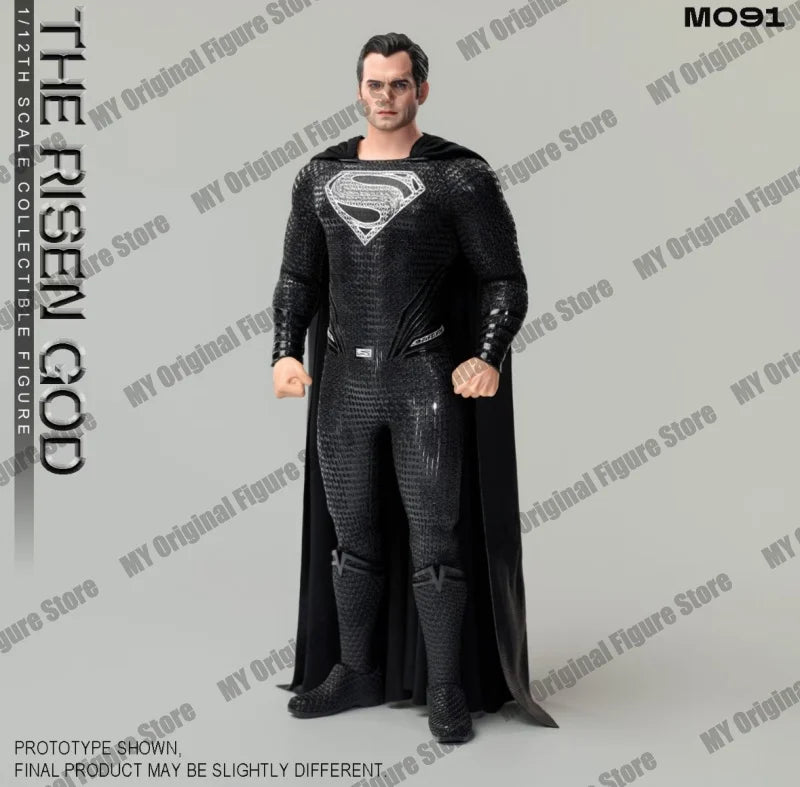 NEW Manipple Stutio The Risen God Black Superman Action Figure M091 DC Zack Snyder'S Justice League Figures 1/12 Super Man Toy