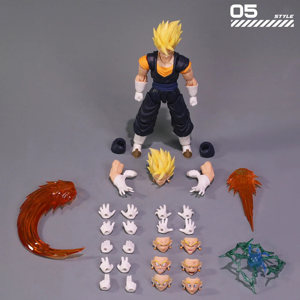 Original YGmw Studio OC Dragon Ball SHF Super Saiyan Fusion Warrior Vegito 07 Anime Action Figure Collectible Model Toy Gifts