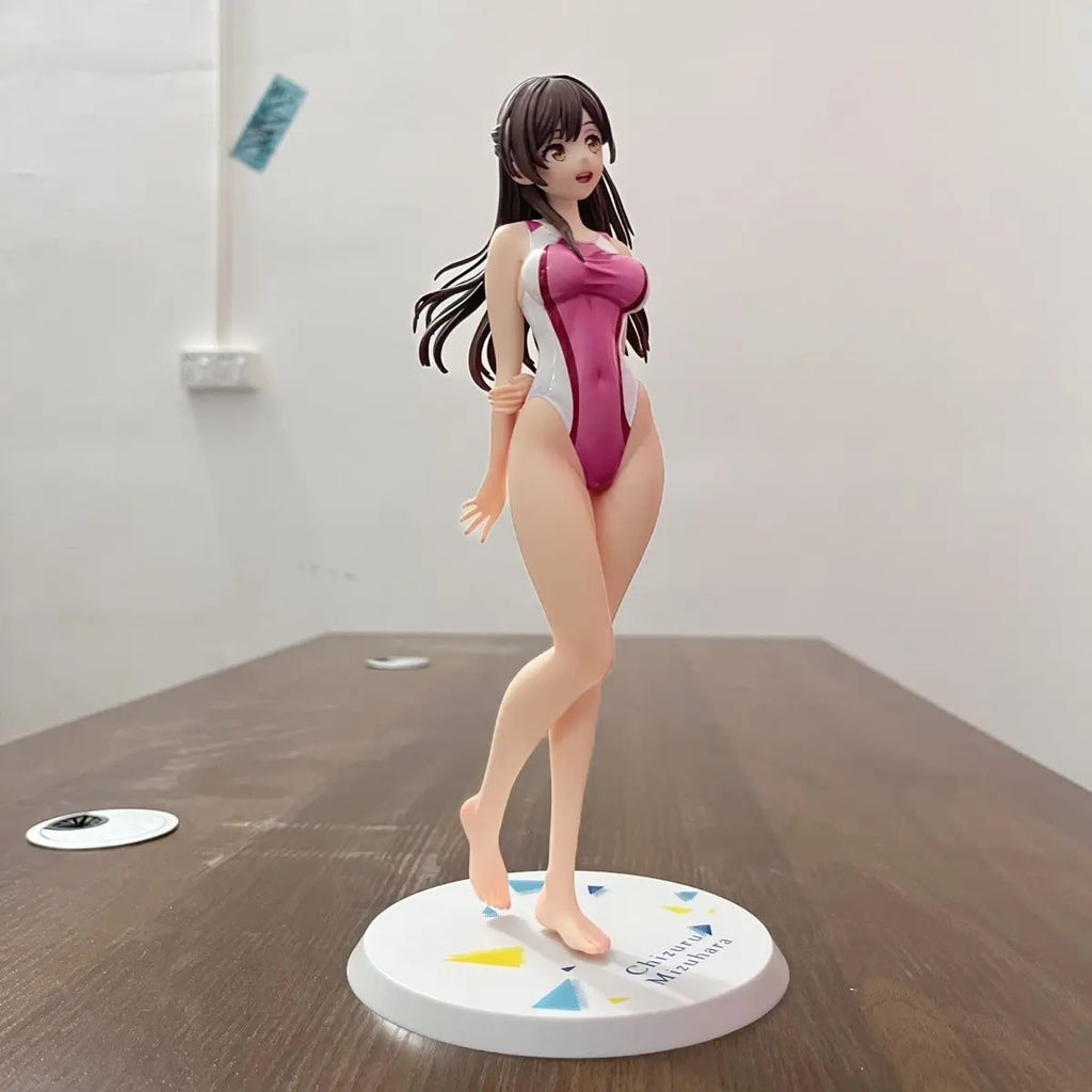Girlfriend Please Borrow Me Anime Figure Ichinose Chizuru Action Figures Competitive Swimsuit Decoration Collectibles Gifts Toy