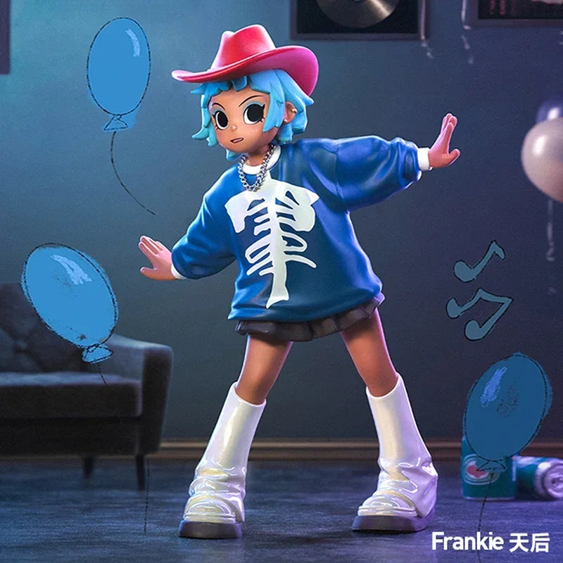 POP MART Peach Riot Rise Up Series Blind Box Toys Kawaii Anime Action Figure Surprise Desktop Ornaments Collection Dolls Gift