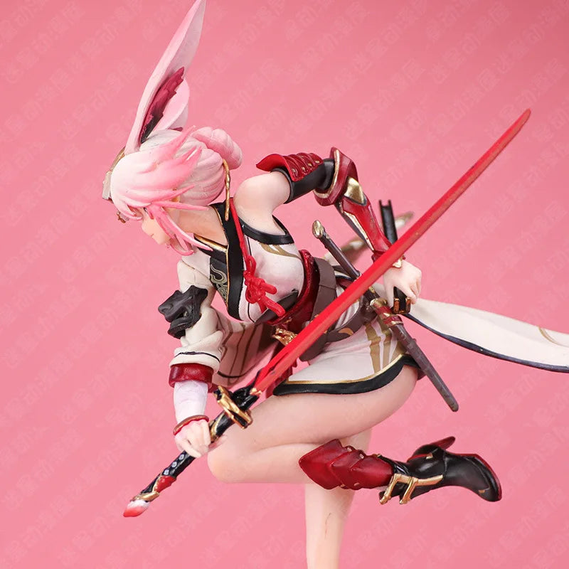 25cm Game Honkai Impact Yae Sakura Sexy Girl Figur  True Flame Lucky Soul Battle with Sword Pvc Model Home Decoration Toys Boys