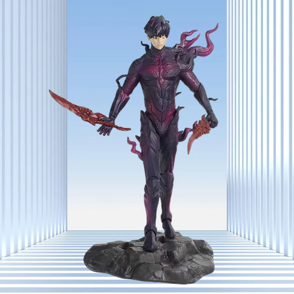 Solo New Year Gift Leveling Sung Jinwoo Hunter Form Standing Pose Collectible Figure Holiday Gift Model Toy