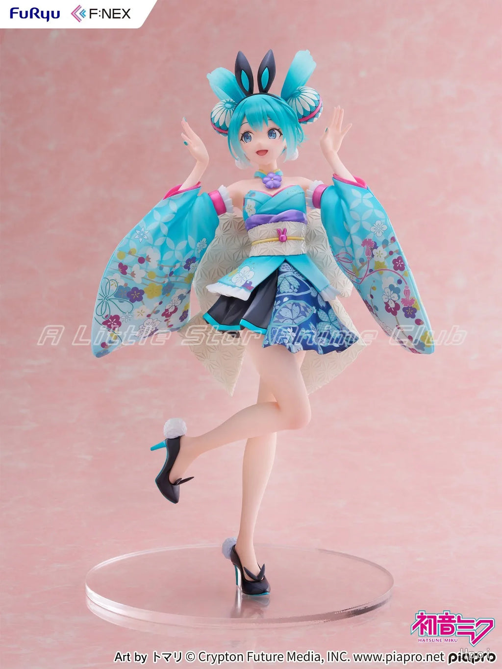 In Stock Original F:NEX Piapro Hatsune Miku Japanese Bunny Girl 1/7 Anime Figure Collection Ornament