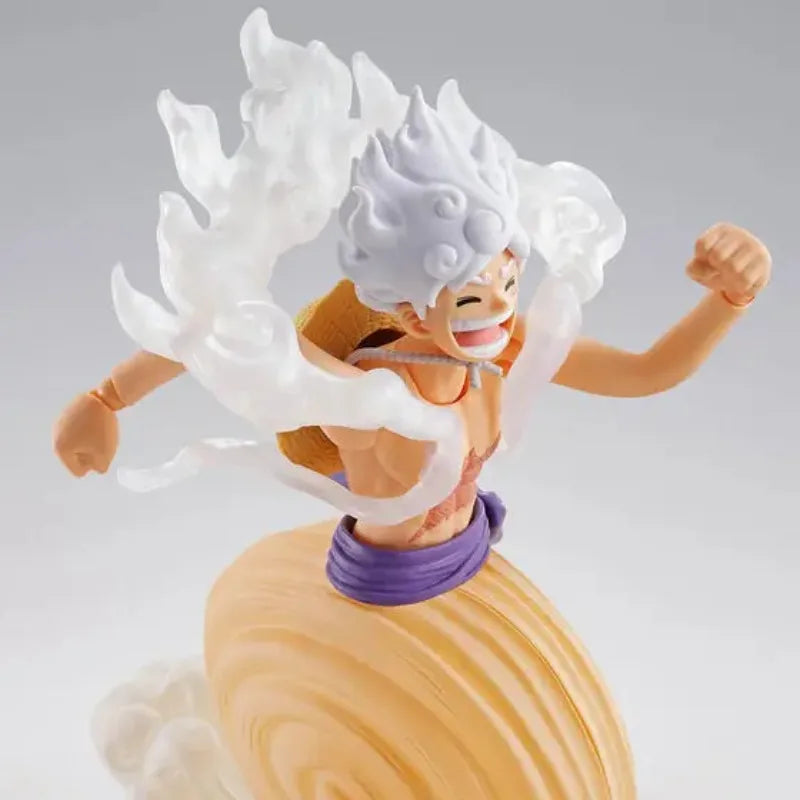 Original BANDAI SHF ONE PIECE Monkey D. Luffy Nika PVC Anime Figures Action Figure Model Toys Christmas Gift