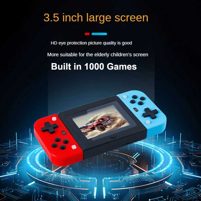 Retro Handheld Spielkonsole 8 Bit Video Spiel Portail Gebaut In 1000 Spiele 3.5 ''Mini Consola Videojuegos Tragbare Player Spiele