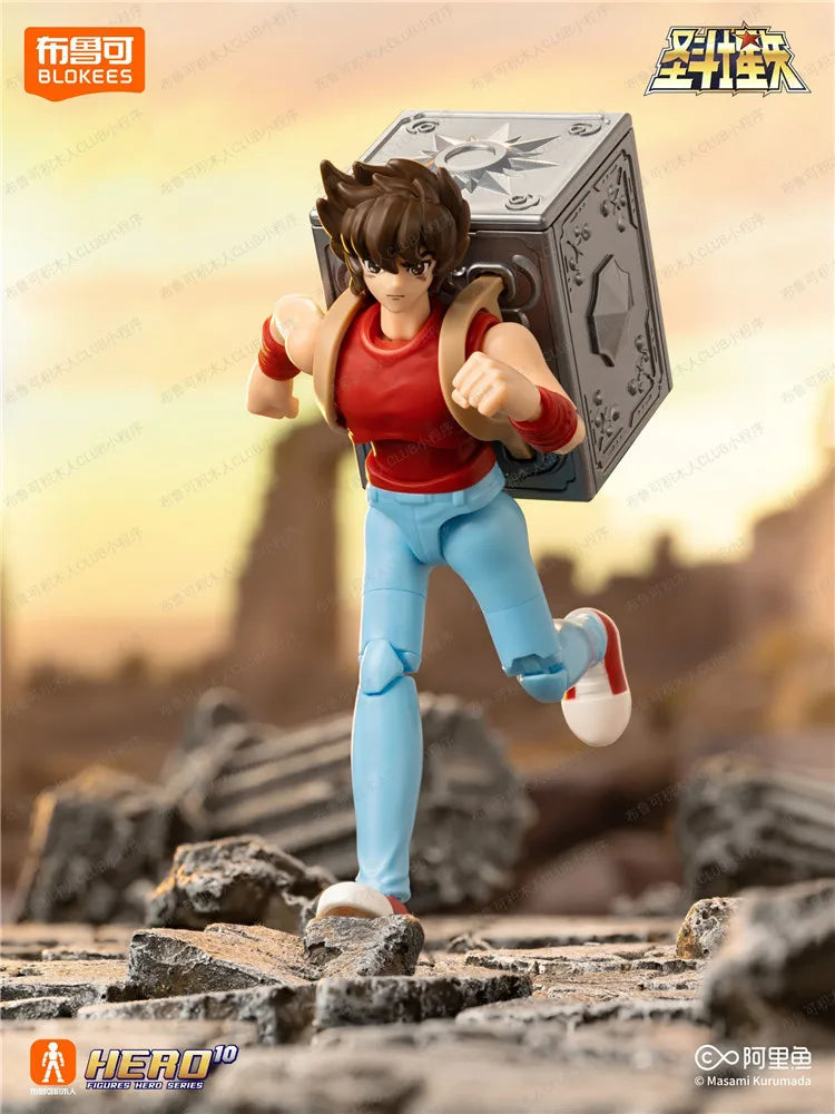 Blokees Saint Seiya Galaxy Version 1-2 Gold Cloth Aiolos Shura Ikki Shun Camus Hoyoga Dohko Milo Shiryu Movable Model Figures