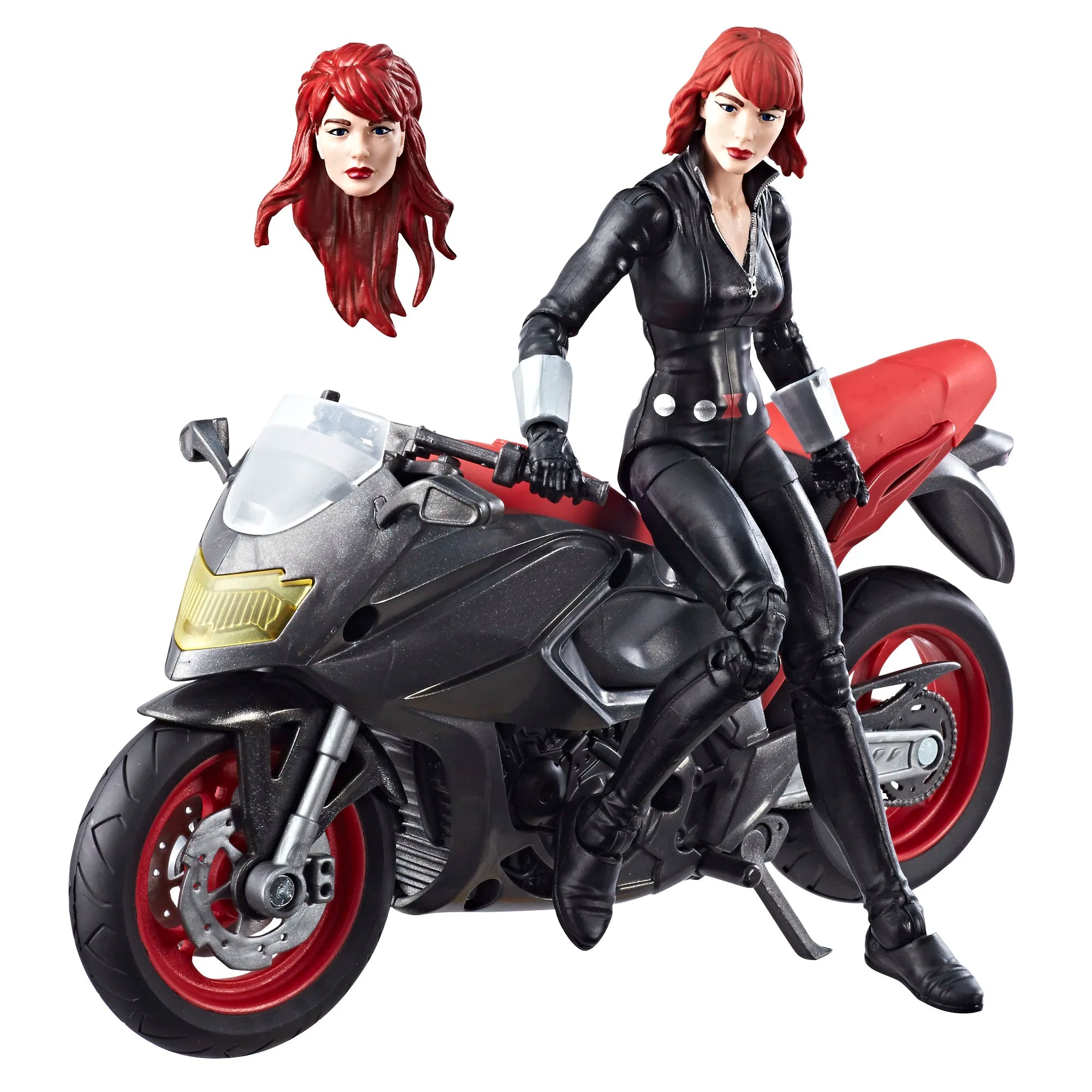 Marvel Legends Ghost Rider & Black Widow 6" Action Figure With Motorcycle Ultimate Flame Cycle Doll Collectible Toys Doll Model