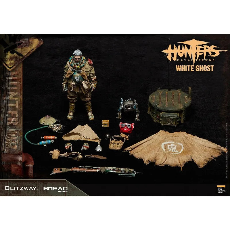 Spot Blitzway BW-UMS 11801 1/6 Hunter After World War III White Ghost Action Figure Toy Gift Collection