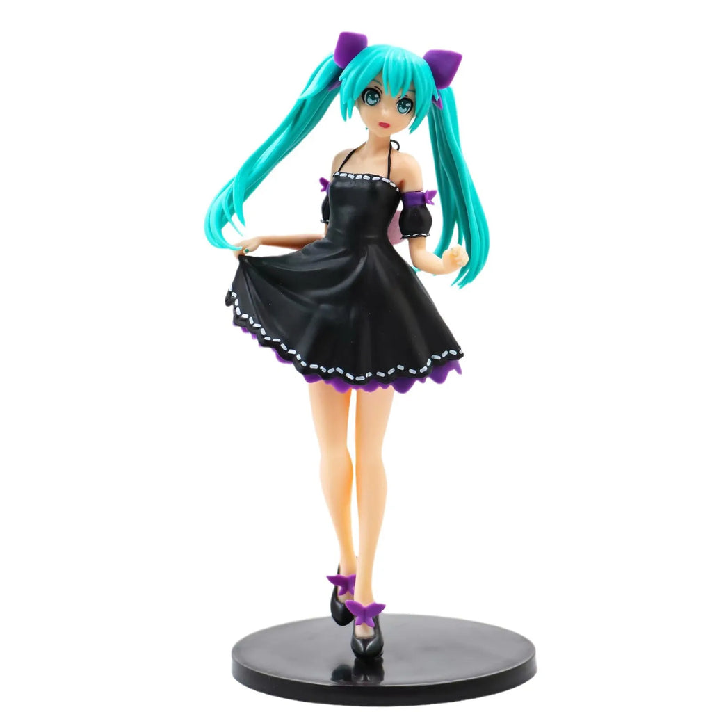 23cm Dress Series Luka Megurine & Hatsune Miku Anime Figure Model Statue Collection Desktop Decoration Ornament Toys Gifts