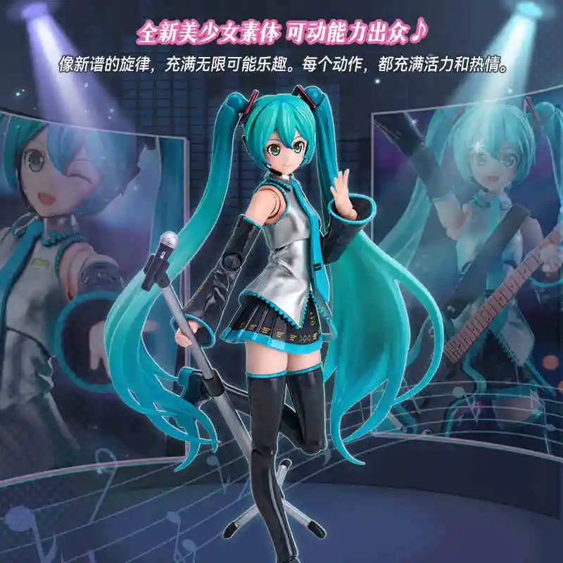 New Original Blokees Hatsune Miku Miracle Version Anime Figure Action Figure Decortion Grils Christmas Birthday Gifts