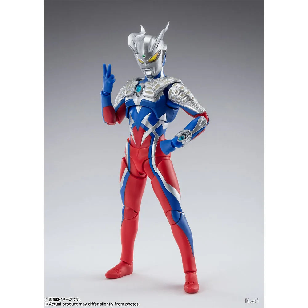 100% Authentic In Stock Bandai S.H.Figuarts Ultraman Zett Ultraman Zero with Cape Anime Action Figure Collection Model Toy