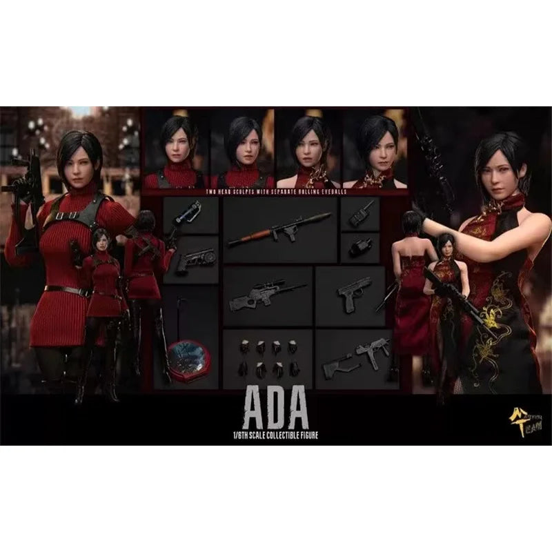 Original Master Team MTtoys018 1/6 Soldier Ada Wang Double Head Sculpt Movable Eye Design Cheongsam Cloth Design 12" In Stock