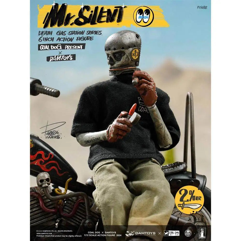 2026 IN STOCK Coal Dog DAMTOYS PES038 PES040 Death Gas Station Series Mr.silent 1/12 Scale Action Figure Model Toy