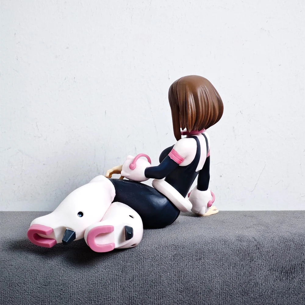 MHA Anime figure Uraraka Ochako Toga Himiko sitting action figures Uraraka Ochako Toga Himiko  PVC Model Toy  Collection Gift