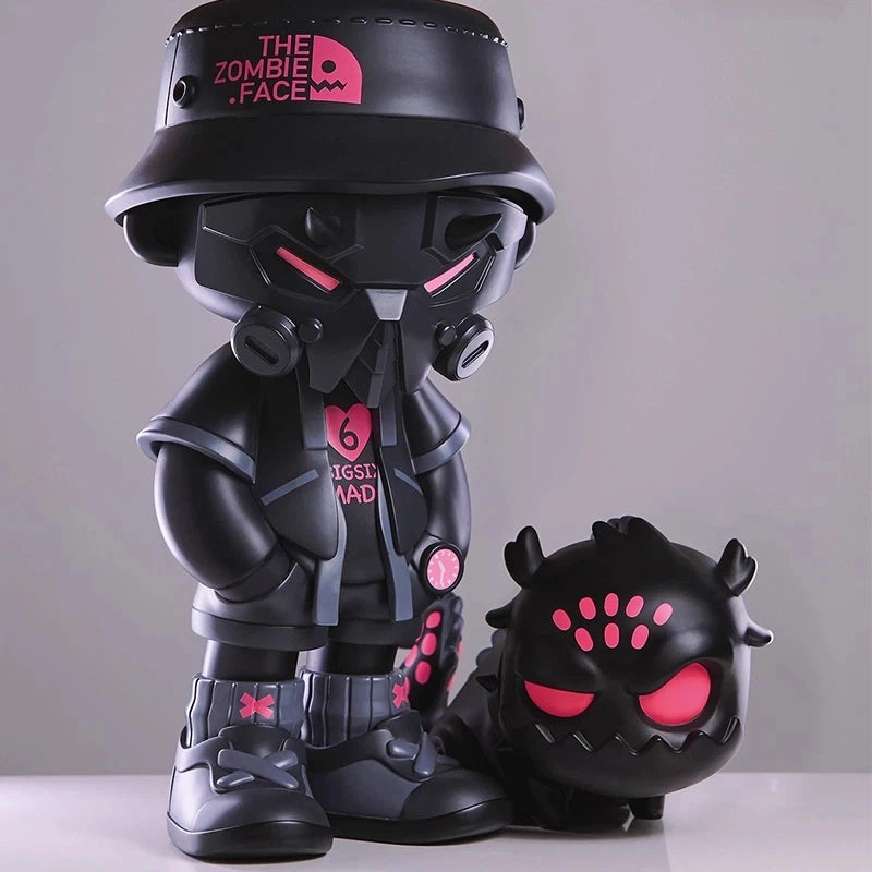 Authentic In Stock Mr. Bone-400% Dirty Silk Dragon Red And Black Vinyl Style Male Gift Limited Edition Doll Surprise Gift