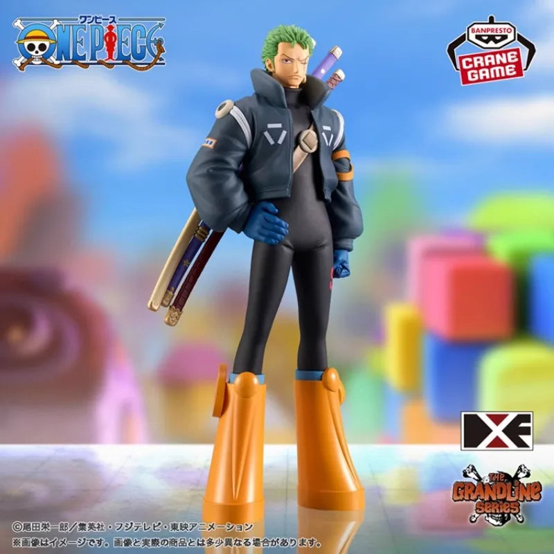 В наличност Bandai BANPRESTO DXF ONE PIECE The Grandline Series Egghead Roronoa Zoro Аниме екшън фигурка играчка подарък модел колекция