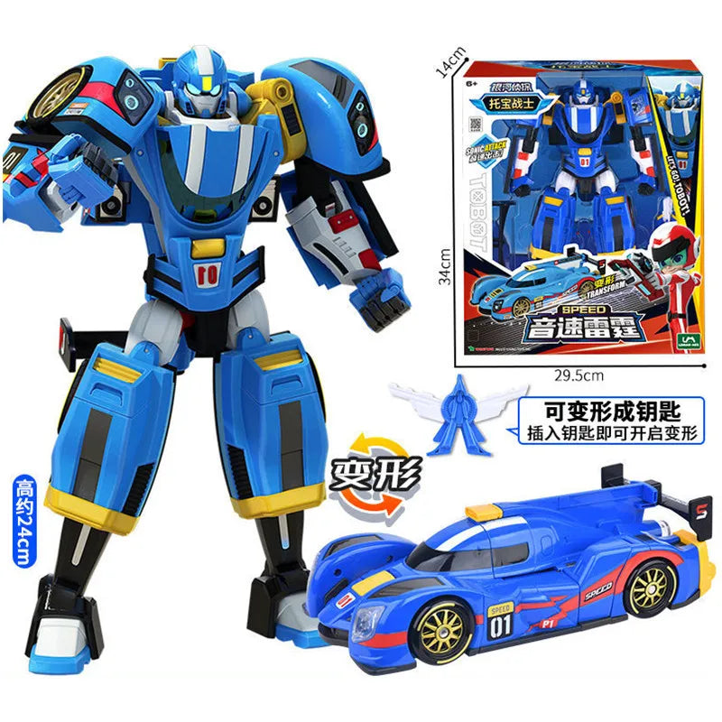 New Korea Tobot Transformation Robot Anime Cartoon Tobot Brothers Deformation Car Action Figure Large Vehicle For Child Gifts