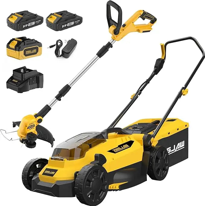 13-Inch 20V Electric Lawn Mower & 12 Inch 20V Weed Wacker Battery Operated Lawn Edger