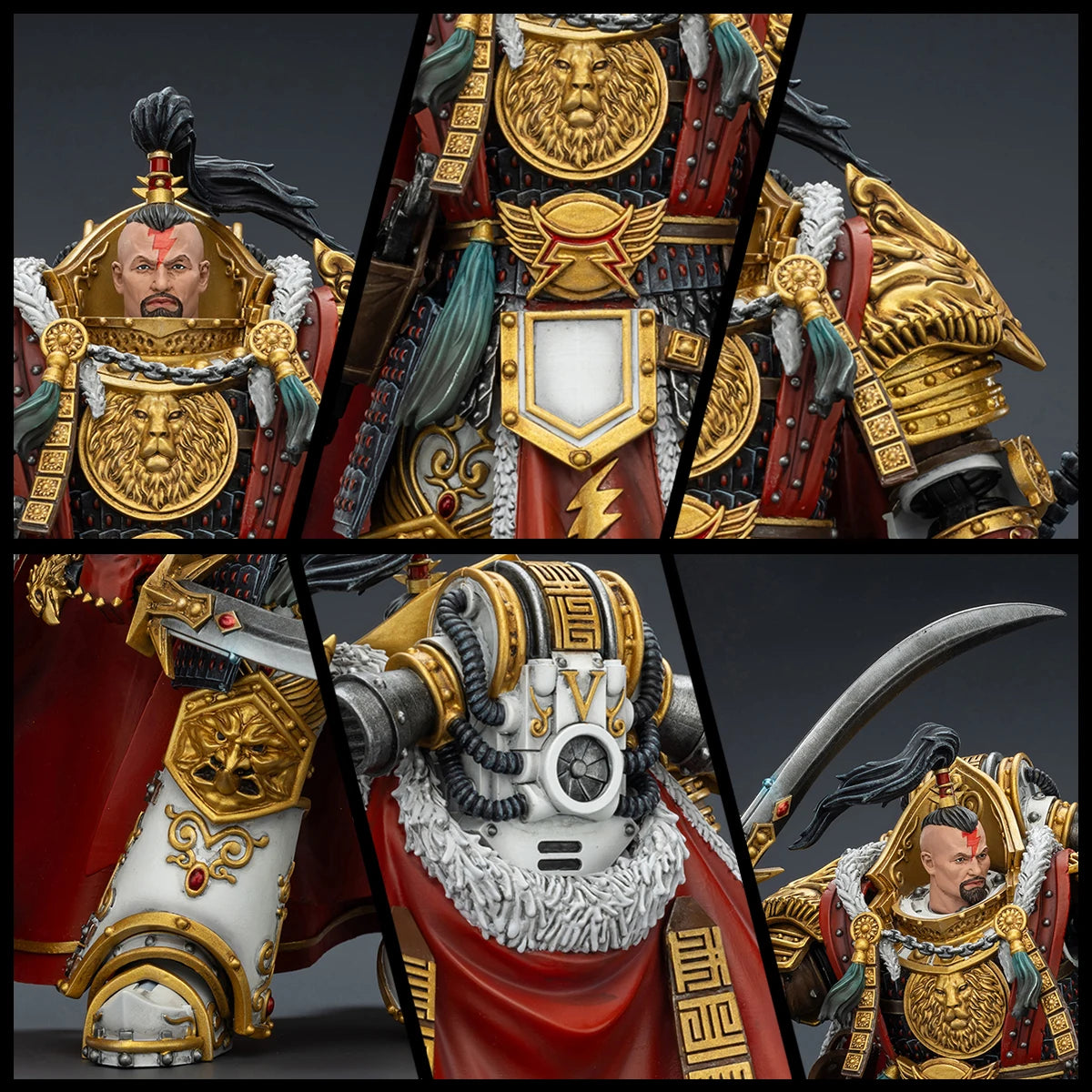 JOYTOY Warhammer 30K White Scars Action Figure Jaghatai Khan Figurine Tactical Legionary Articulated Joints Model Collection Toy