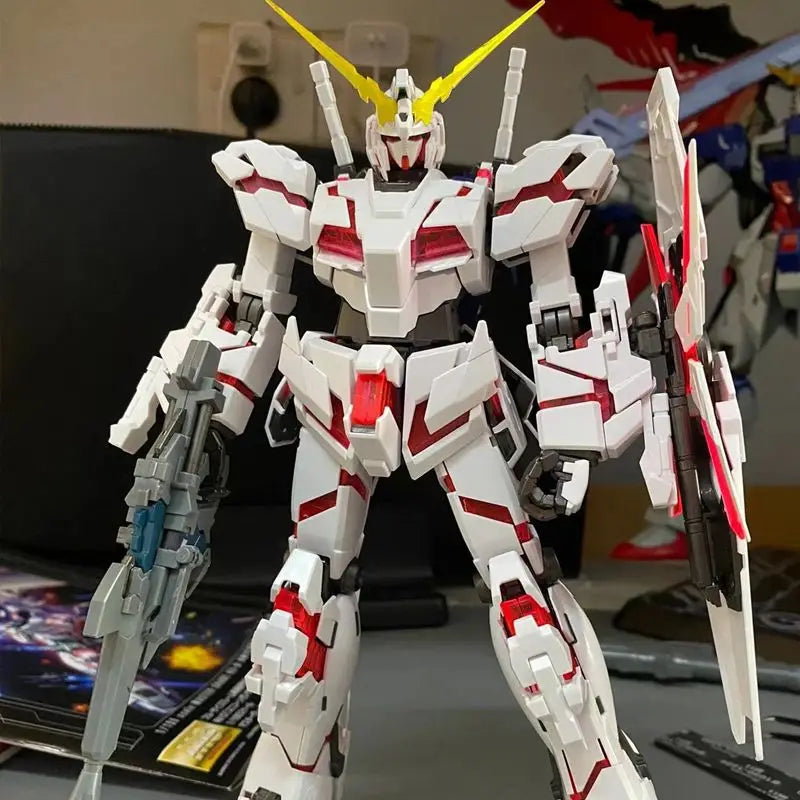 Hg 1/144 Rx-0 Unicorn Destruction Mode Assemble The Model Action Figures Explosive Armor Doll Toy Collectible Boy Halloween Gift