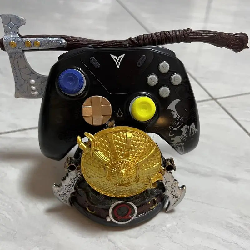 Leviathan Axe Controller Stand Resin Statue Game-Themed Model Accessory for PS4/PS5 Gaming Decoration Joystick Holder